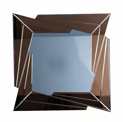 Shards Mirror - Symmetrical Colored Mirror- Distinctive Design- Round Wall Decor • $419.30