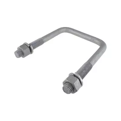 Pack Of 1 Galvanised Square U Bolt M12 X 77mm Inside (W) X 80mm Length (L) • $10