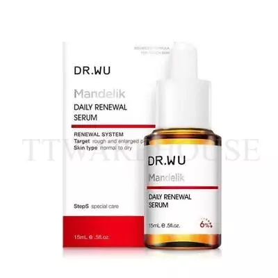 [US] NEW DR.WU Mandelik Daily Renewal Serum With Mandelic Acid 6% 15ml 2025/09 • $39.99