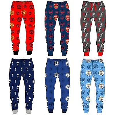 Mens Football Club Lounge Pants Pyjama Bottoms Pyjamas Size S M L XL • £10.95