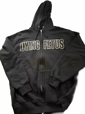 Dying Fetus Zip Up Hooded Sweatshirt Hoodie M Medium Death Metal Slam 2007 Used • $26.66