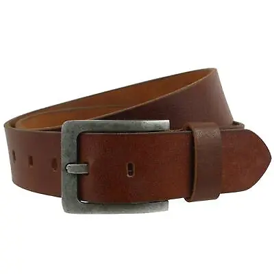 £22.99 • Buy Mens Distressed Tan Real Leather Casual Belt By Prime Hide Up To 48 