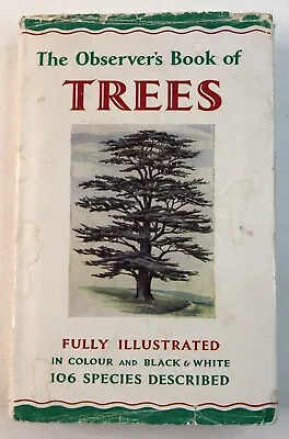 1963 Vintage Hardcover Small Book The Observer's Book Of TREES Fully Illustrated • £9.95