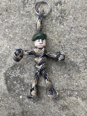 Army Handmade Paracord Keyring Keychain (Green Beret) • £5.50