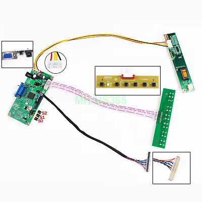 VGA LCD Controller Board Monitor DIY Kit 30Pin For LTN154X3-L01 CCFL • $17.98