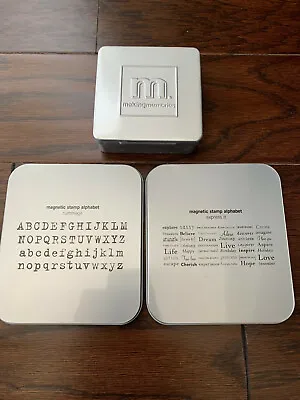 Making Memories Magnetic Rubber Stamp Kit: Base Alphabet NumbersDatesSayings • $27.65