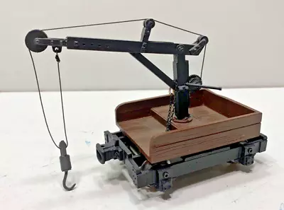 Unique  G  Scale 10 Foot All Metal Derrick Car W/solid Metal Wheels • $74.95