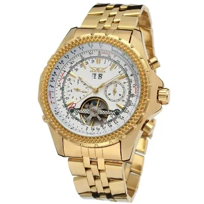 £70.18 • Buy Men's Fashion Casual Large Dial Hollow Automatic Mechanical Watch