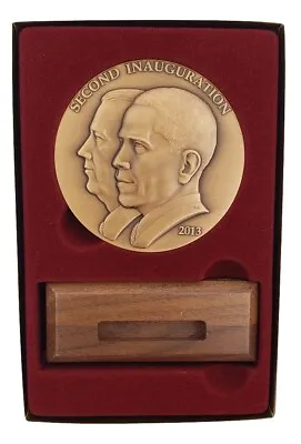 2013 Official Barack Obama Inaugural Medal Mint Condition With Gift Box & Stand • $125