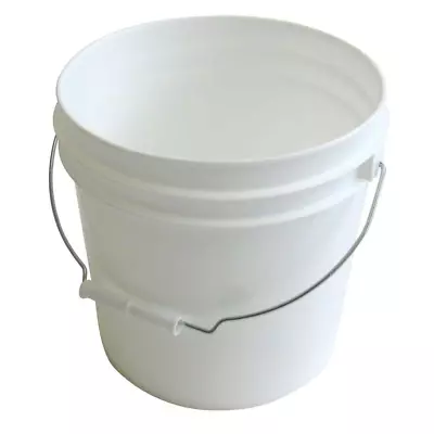2 Gal. White Pail 10-Pack Paint Bucket Solvent Resistant 65-mil Heavy Duty HDPE • $58.03