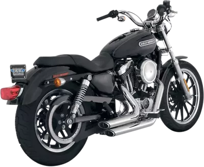 VANCE & HINES SHORTSHOTS STAGGERED HARLEY DAVIDSON XL Sportster 04-13 CHROME • $549.99