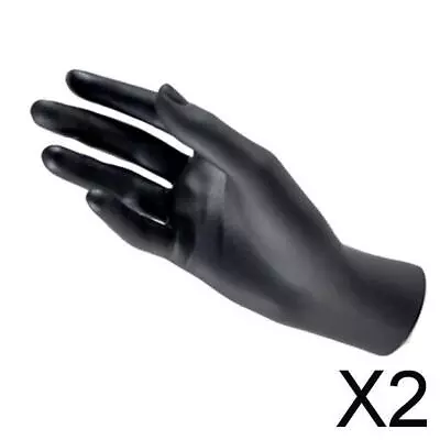 2x Mannequin Hand Model For Gloves Jewelry Bracelet Display Female / - Black R • £9.94