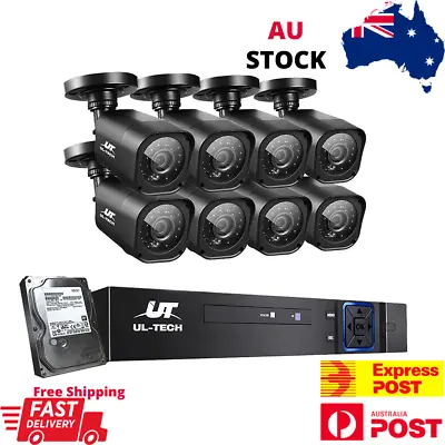 $358.95 • Buy CCTV Camera Home Security System 8CH DVR 1080P 1TB Hard Drive Outdoor