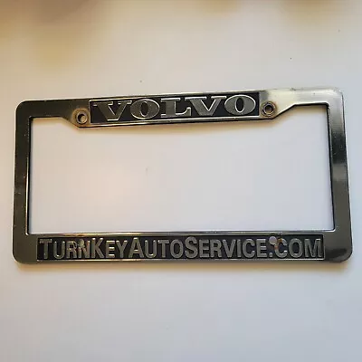 Volvo Turn Key Auto Service Silver Plastic Car Truck License Plate Frame • $24.95