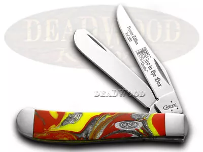 Case Xx Mini Trapper Knife Fire In The Box Genuine Corelon 1/500 Pocket 9207FIB • $68.94