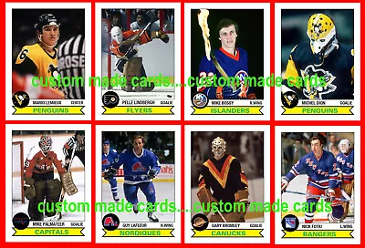 Retro 1970s Style CUSTOM MADE NHL Hockey Cards 57 Different Series 2 U-PICK • $1.88