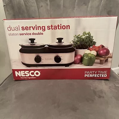 ✅ Nesco Dual Serving Station Slow Cooker Brand New Sealed Box Mini Crockpot • $29.99