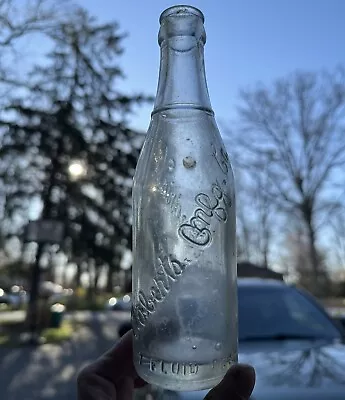 Early Crown Top Soda Bottle Roberts Mfg Co Alexandria VA Script Emb Ca 1910s • $24.99