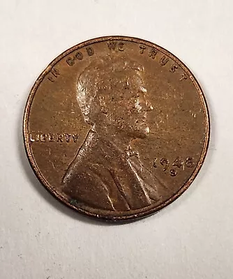 1948 S Mint Wheat Cent Lincoln Penny San Francisco Copper. Filler • $1.75