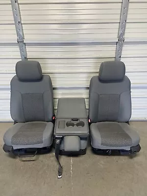 1999-2016 Ford F250 F350 F450 Super Duty Front Seats Gray Cloth • $1349.99