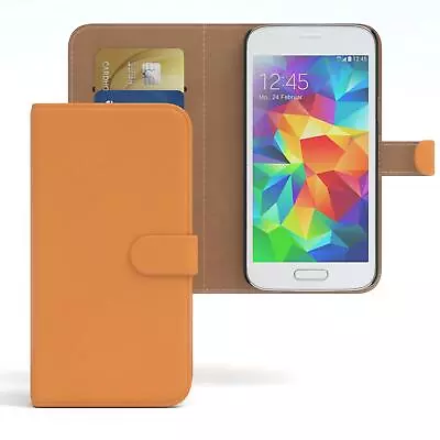 Case For Samsung Galaxy S5 Mini Case Wallet Protector Cover Cover Orange • $18.05