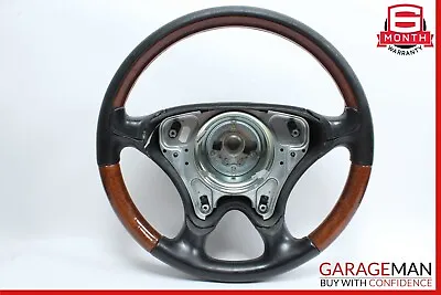 01-04 Mercedes R170 SLK320 SLK230 Driver Steering Wheel Black Wood OEM • $184.20