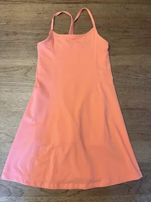 PINK Victoria’s Secret Peach Cosmo Logo LARGE Cotton Active Sleeveless Dress VS • $20.99