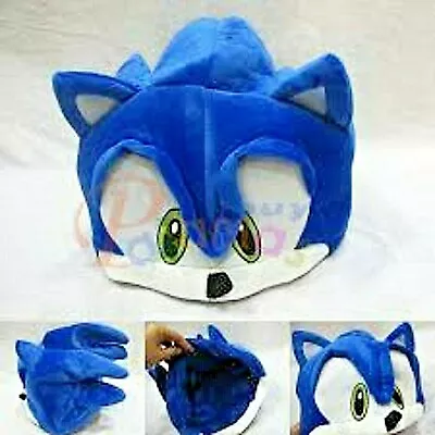 $8.99 • Buy Sonic Hedgehog Party Halloween Costume Animal Plush Hat Cap S