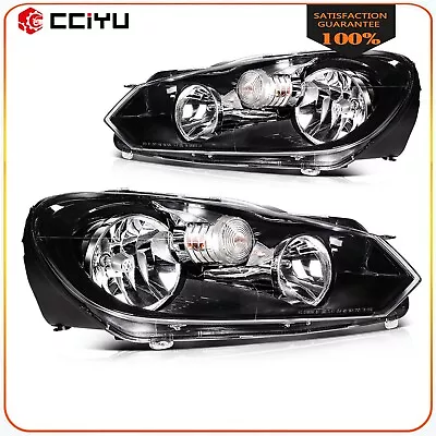 Headlights Assembly For 2010-2014 Volkswagen GTI Golf Jetta Sportwagen(MK6) Pair • $130.88