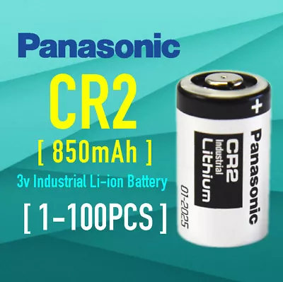 1-100 Panasonic 3V CR2 Lithium Battery CR15H270 CR15270 15270 15266 DLCR2 AU • $9.99