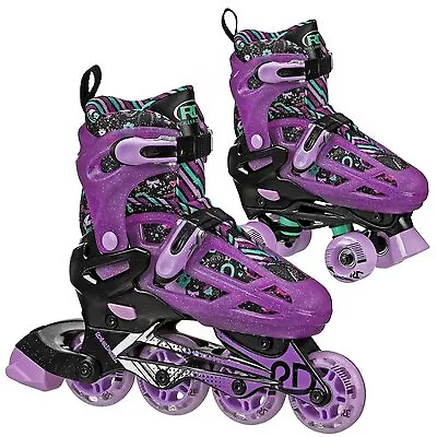 Roller Derby Lomond Kids' Adjustable Inline-Quad Combo Skates - Black (12-2) • $22.99