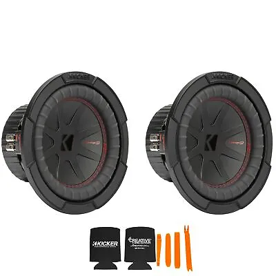 Kicker 8 Inch Comp R Woofer Includes Two 48CWR82 Virtual 2 Ohm Package • $149.92