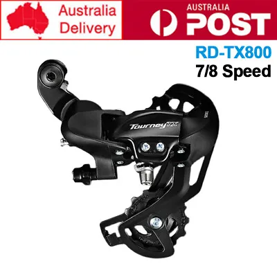 Shimano Tourney RD-TX800 7/8 Speed MTB Mountain Bike Rear Derailleur Black • $24.27