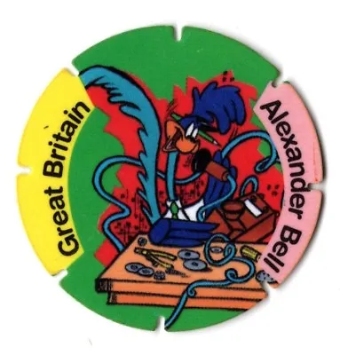 POG Looney Tunes TAZOS No. 63 ALEXANDER BELL GB • £1.49