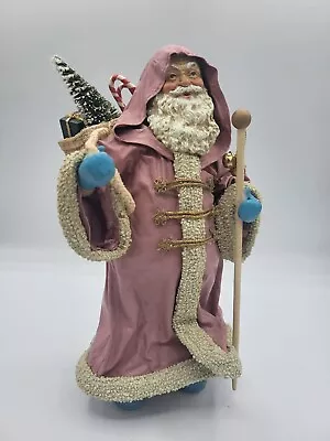 Vintage Midwest Of Cannon Falls Santa Figurine Paper Mache With Sack Of Toys 10  • $40