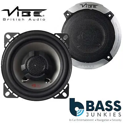 Vibe 4 Coaxial Pulse4-V0 10cm 4  2-Way 240 Watts Car Speakers No Grills (PAIR) • £29.95