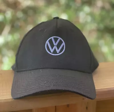 Volkswagen Driver Gear Hat With Adjustabl Strap Cap Embroidered White Logo Black • $4.49