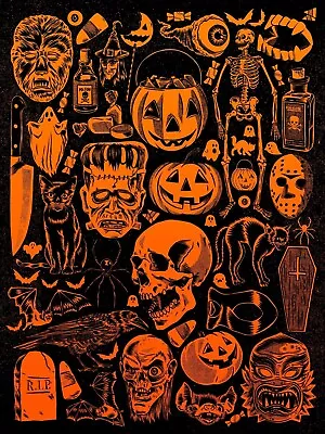 Vintage Halloween Poster Reprint • $6.99