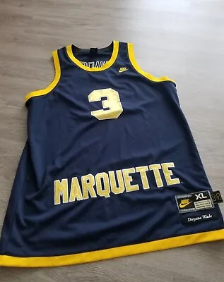 Brand New - Nike D. Wade Marquette Golden Eagles Authentic Jersey - Miami Heat • $125
