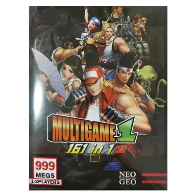 Classic 161 In 1 Multi Game For SNK NEO GEO Modul Cartridge  Box Only • $15