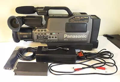 Panasonic MS4 S-VHS Movie Camera With Carry Case And Accessories - Excellent • £210