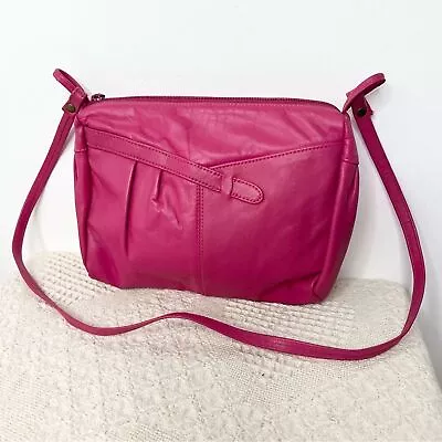 80s/90s Vintage Toni Genuine Leather Purse Shoulder Bag Hot Barbie Pink Grunge • $45