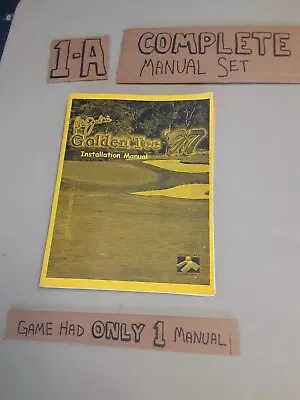 Original Arcade Manual: GOLDEN TEE 97 - INCREDIBLE TECH - 1997 - Free Shipping! • $49.95
