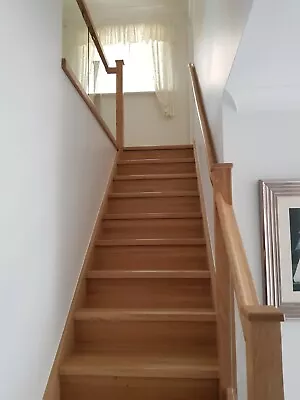 £728 • Buy Natural Oak Staircase Steps Cladding System 13 Straight Flight Treads + Risers 