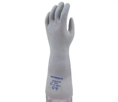 Marigold Multipost40 16 Inch PVC Coated Gauntlets Gloves Oil Grease Resistant • £4.98
