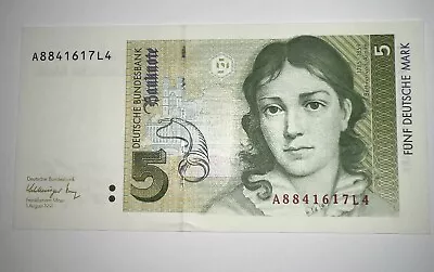 Germany 5 Deutsche Mark 1991 P 37 UNC • $18