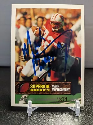 MARK MONTGOMERY 1994 Superior Rookies RC On Card Auto WISCONSIN BADGERS #d • $3.99
