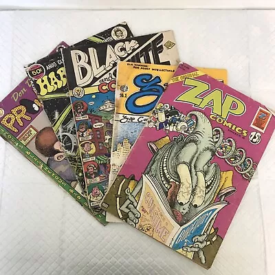 Vintage Comics Lot Of 6 Assorted Zap Black & White Harold Hedd Don Dohlers • $31.99