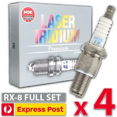 4 X NGK Laser Iridium Spark Plugs For Mazda RX-8 13B 2 X RE7C-L & 2 X RE9B-T • $156.95