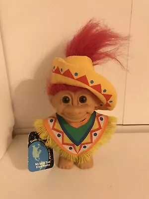 Vintage Russ Troll Doll 5  Around The World Mexico Red Hair Mexican • $15.99